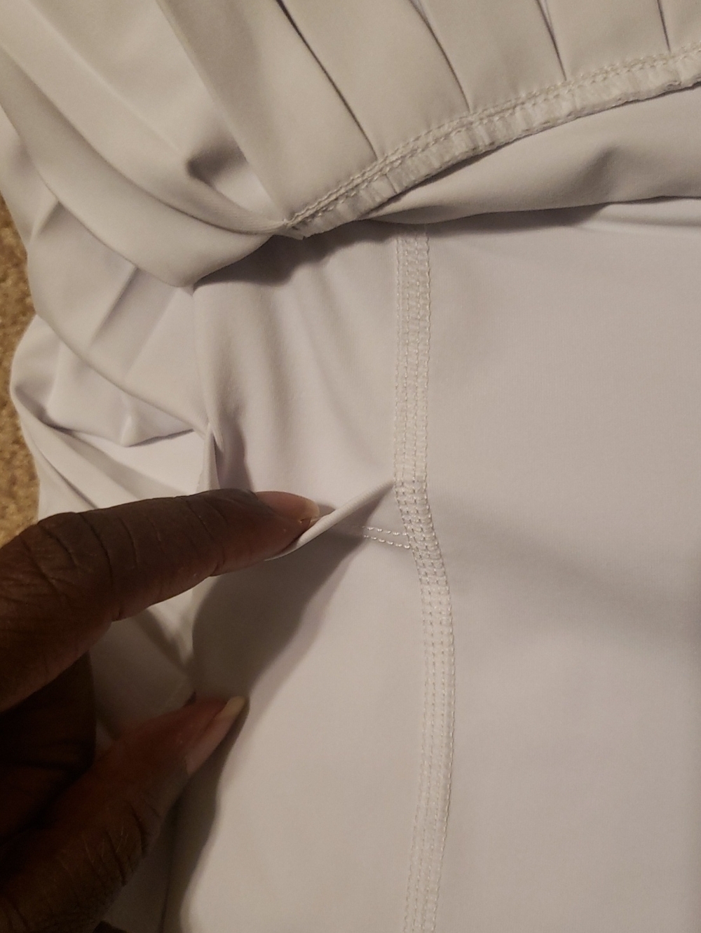 Gold Hinge Women's White Pleated Tennis Skort. - Picture 6 of 9